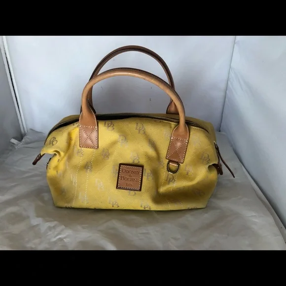 Dooney and Bourke yellow logo handbag - Picture 6 of 6